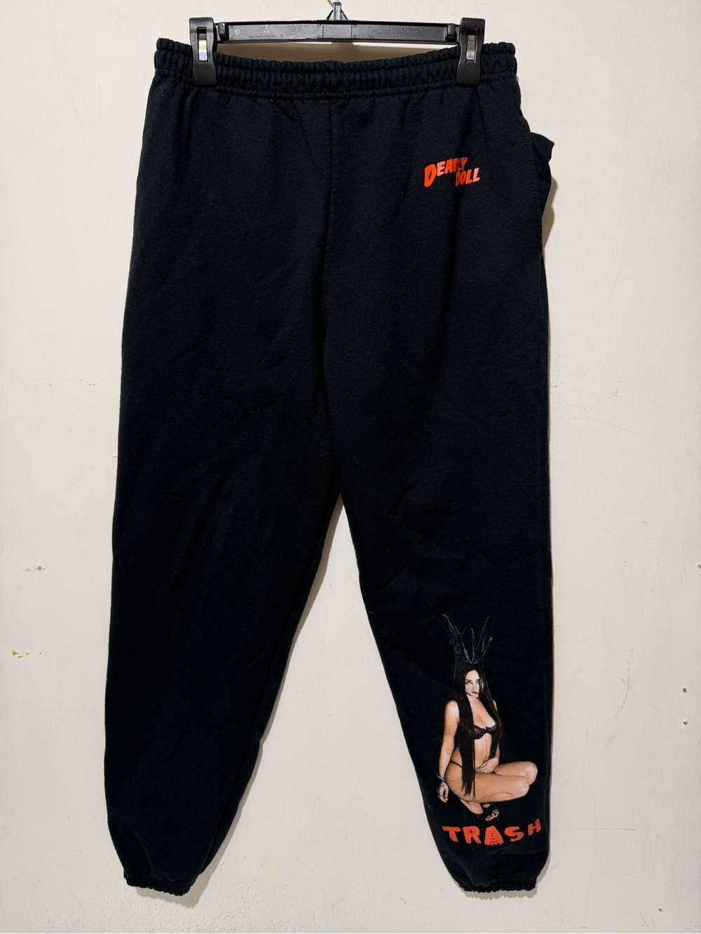 Deadly Doll by Jesse Jo Stark “Trash” Lyric Graphic Sweatpants - Size Medium
